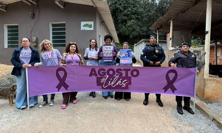 Cajamar promove ação de conscientização no Agosto Lilás pelos 20 anos da Lei Maria da Penha
