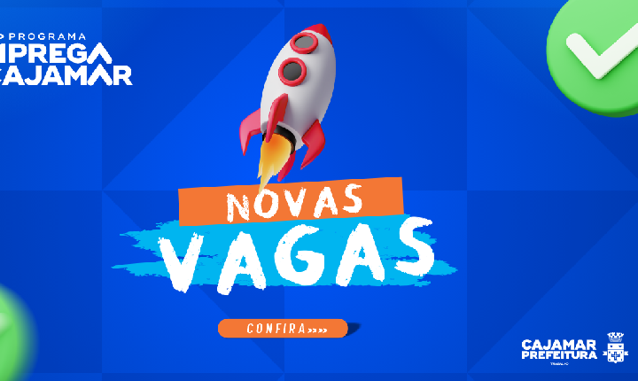 Novas vagas de emprego estão disponíveis pelo Emprega Cajamar