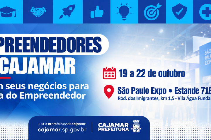 Prefeitura de Cajamar abre chamamento para empreendedores participarem da Feira do Empreendedor 2026