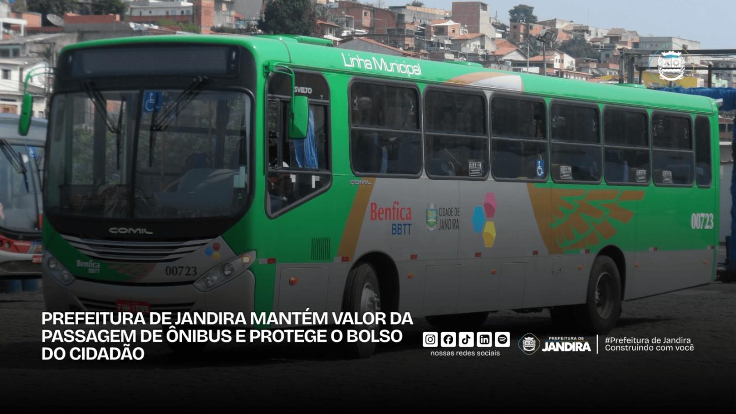 Passagem de ônibus na cidade de Jandira será mantido, sem qualquer reajuste