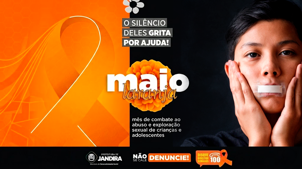 Maio Laranja: Prefeitura de Jandira reforça combate ao abuso e à exploração sexual infantil
