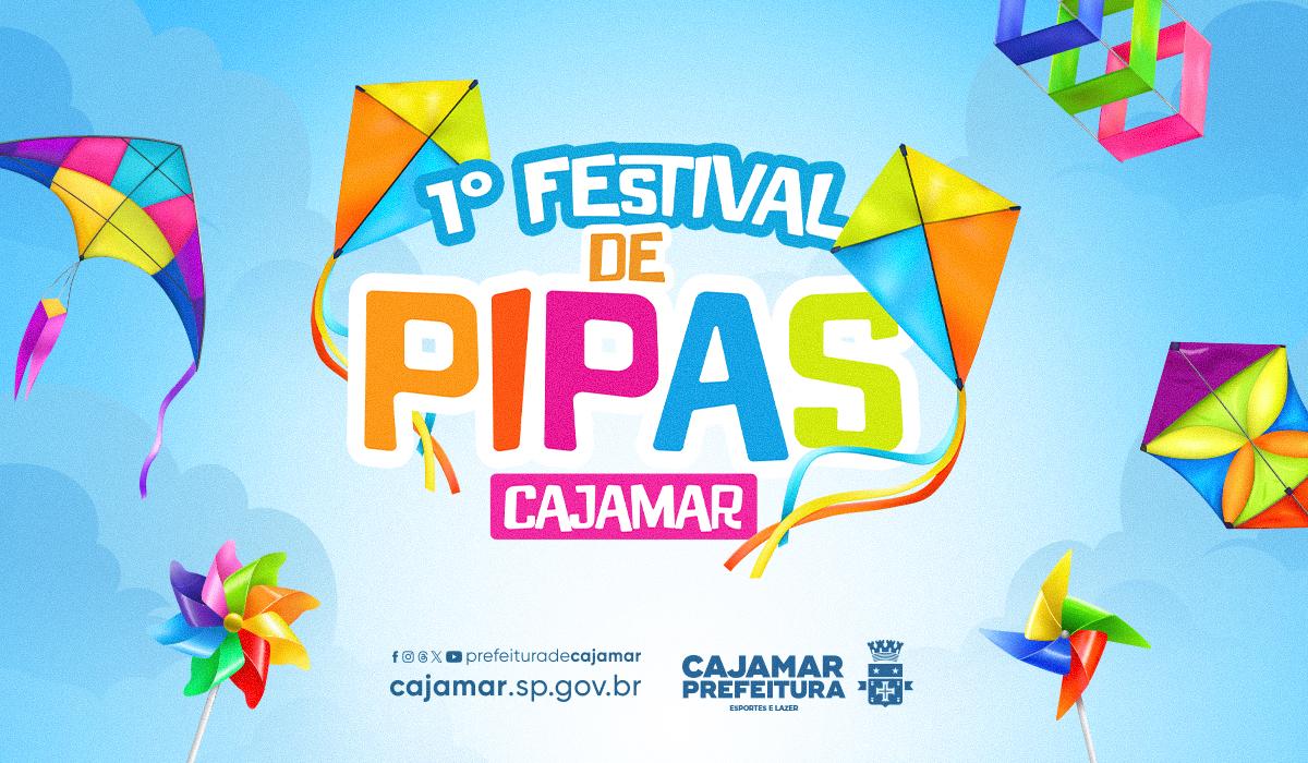 Cajamar realiza o 1º Festival de Pipas e convida famílias para uma tarde de diversão nas férias